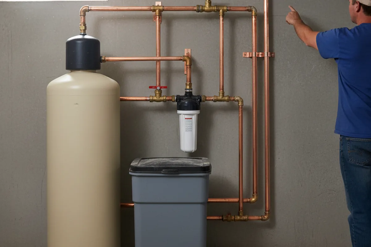Whole-house water treatment system installed in New Germany